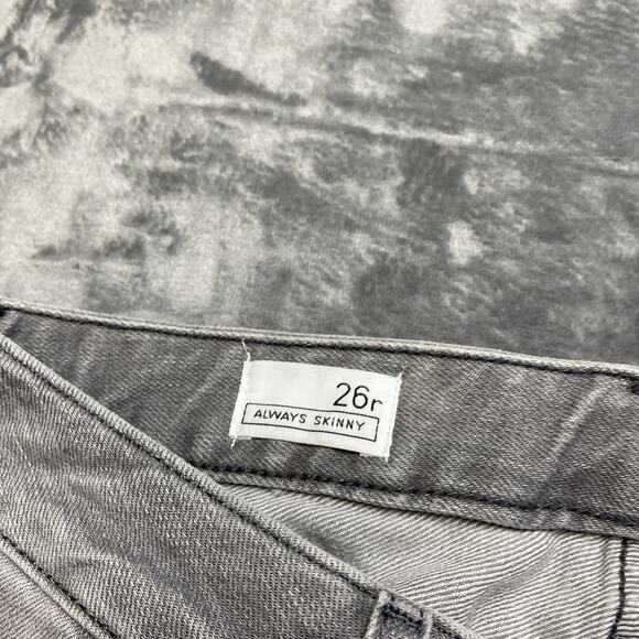 Gap 1969 Skinny Jeans Women's Size S26r Gray Medium Wash Denim - Picture 8 of 10